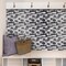 8 in x 8 in Silver and White Mosaic Foil Peel and Stick Paper Tile Backsplash (24-Pack)